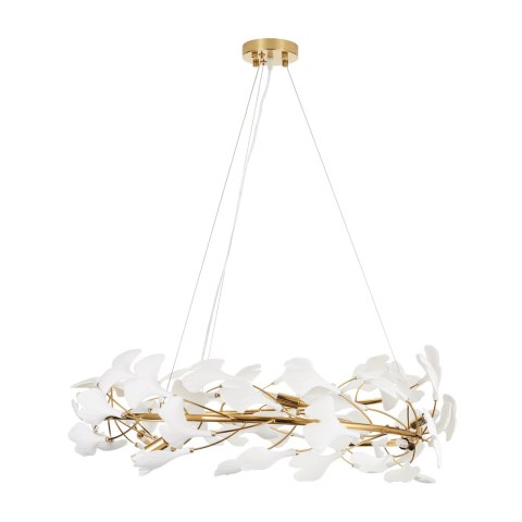 Lampa wisząca BOTANIKA złoto biała 80 cm Lampa wisząca BOTANIKA złoto biała 80 cm