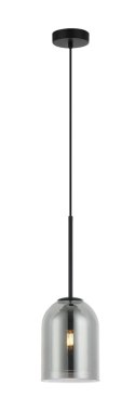 Lampa wisząca Elaris dymna 1xE27