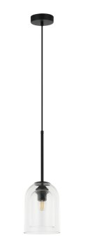 Lampa wisząca Elaris transparentna 1xE27