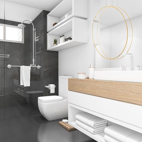 Lampa wisząca Mirror S złota IP44 LED CCT Lampa wisząca Mirror S złota IP44 LED CCT
