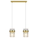 Lampa wisząca Vetro złota 2xE14