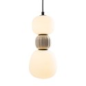 MAXLIGHT P0627 LAMPA WISZACA MODERN 13W, OPAL + LIGHT GREY