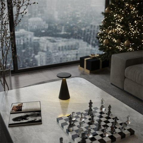 MAXLIGHT T0063 LAMPA STOŁOWA FUNGHI CZARNA IP44