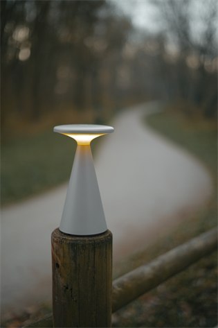 MAXLIGHT T0064 LAMPA STOŁOWA FUNGHI SZARA IP44