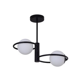 Plafon Dorado ring czarna 2 x E14
