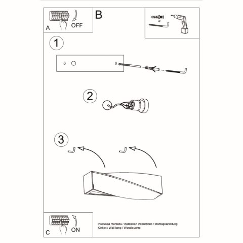 Kinkiet ceramiczny SIGMA MINI