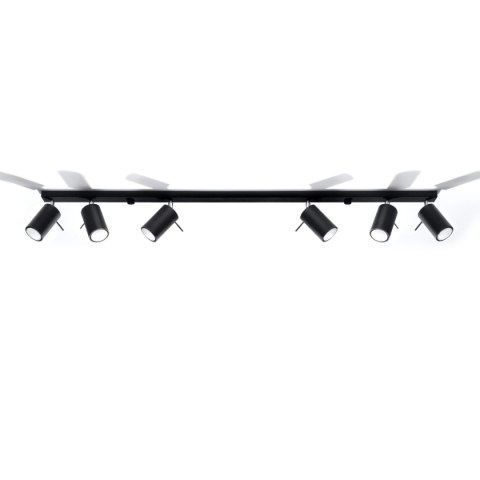 Plafon RING 6L czarny Plafon RING 6L czarny