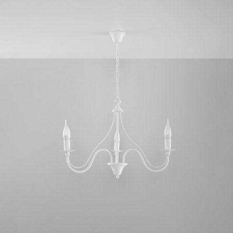 Żyrandol MINERWA 3 biały