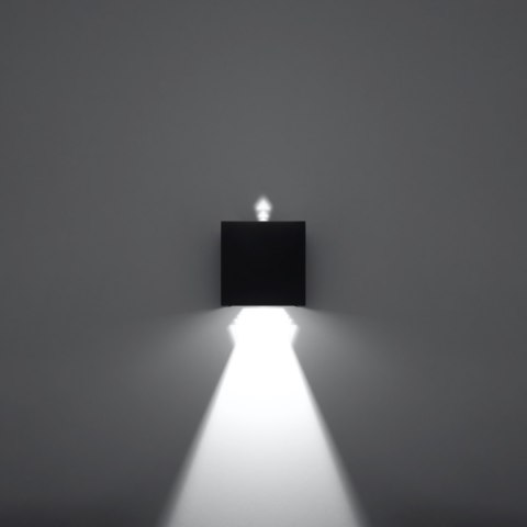 Kinkiet LUCA czarny LED IP54