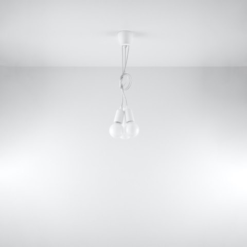Lampa wisząca DIEGO 3 biała