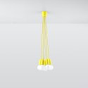 Lampa wisząca DIEGO 5 żółta
