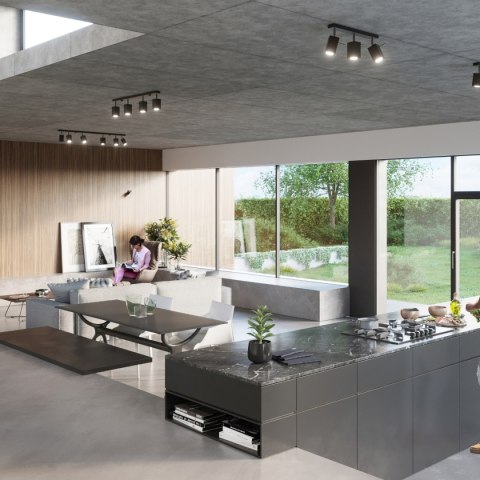 Plafon MERIDA 4L czarny Plafon MERIDA 4L czarny