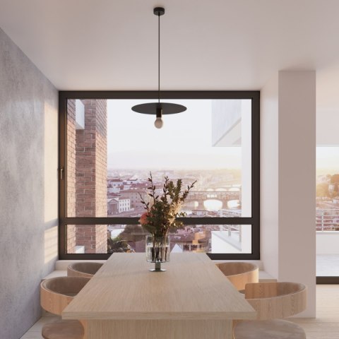 Lampa wisząca FLAVIO czarna Lampa wisząca FLAVIO czarna