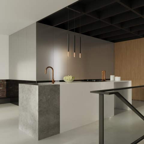 Lampa wisząca MOZAICA 3L czarny/miedź Lampa wisząca MOZAICA 3L czarny/miedź