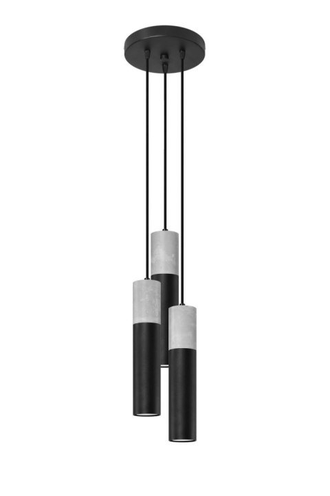 Lampa wisząca BORGIO 3P czarny Lampa wisząca BORGIO 3P czarny