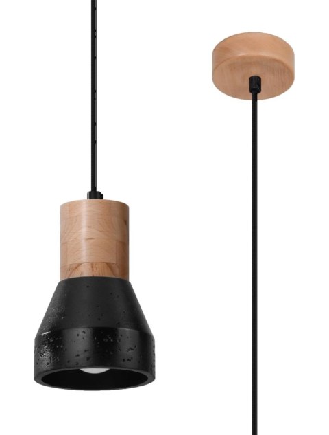 Lampa wisząca QUBIC czarna Lampa wisząca QUBIC czarna