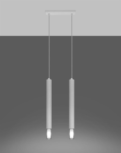 Lampa wisząca WEZYR 2 biała Lampa wisząca WEZYR 2 biała