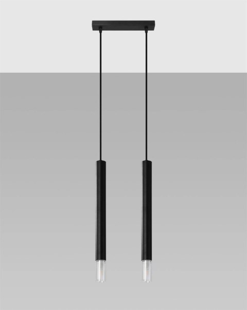 Lampa wisząca WEZYR 2 czarna Lampa wisząca WEZYR 2 czarna