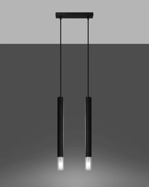 Lampa wisząca WEZYR 2 czarna Lampa wisząca WEZYR 2 czarna