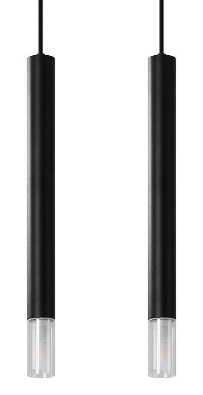 Lampa wisząca WEZYR 2 czarna Lampa wisząca WEZYR 2 czarna