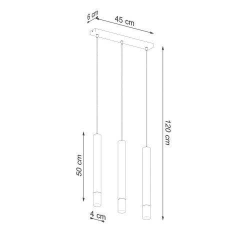 Lampa wisząca WEZYR 3 biała Lampa wisząca WEZYR 3 biała