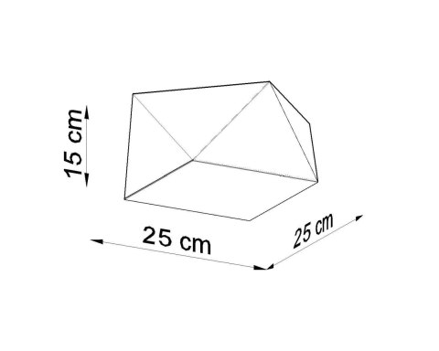 Plafon HEXA 25 biały Plafon HEXA 25 biały