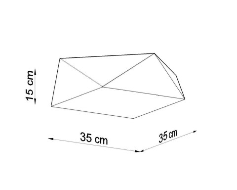 Plafon HEXA 35 biały Plafon HEXA 35 biały
