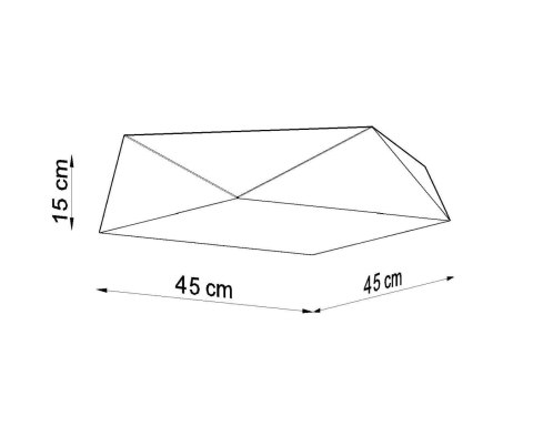 Plafon HEXA 45 biały Plafon HEXA 45 biały