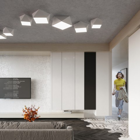 Plafon HEXA 45 biały Plafon HEXA 45 biały