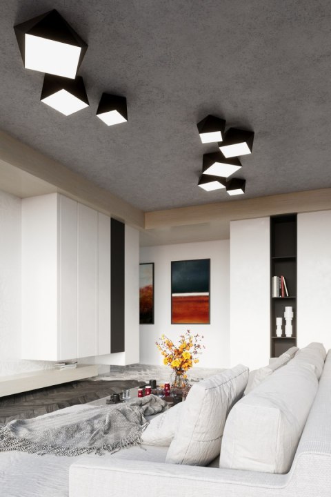 Plafon HEXA 45 czarny Plafon HEXA 45 czarny