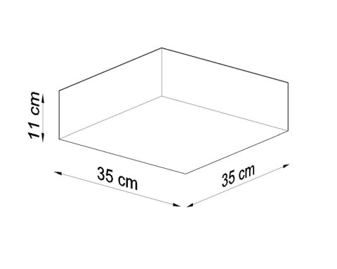 Plafon HORUS 35 biały Plafon HORUS 35 biały