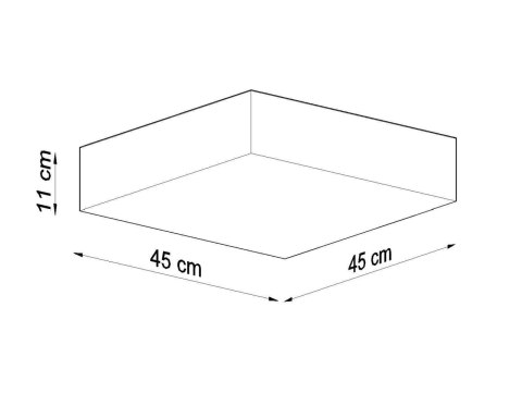 Plafon HORUS 45 biały Plafon HORUS 45 biały