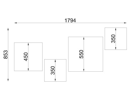 Plafon HORUS 55 czarny Plafon HORUS 55 czarny