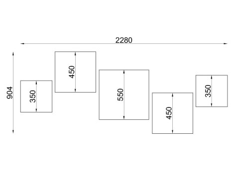 Plafon HORUS 55 czarny Plafon HORUS 55 czarny