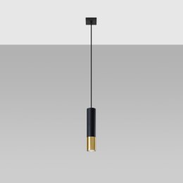Lampa wisząca LOOPEZ 1 czarny/złoty