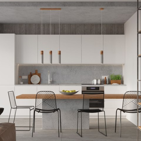 Lampa wisząca ZANE 1 szara Lampa wisząca ZANE 1 szara