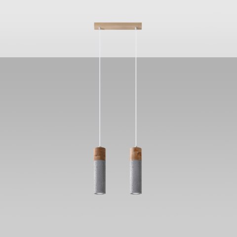 Lampa wisząca ZANE 2 szara Lampa wisząca ZANE 2 szara