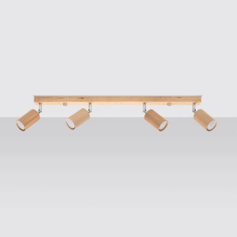 Plafon BERG 4 naturalne drewno Plafon BERG 4 naturalne drewno