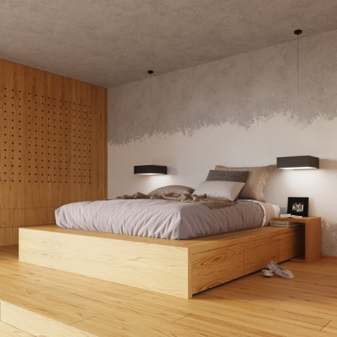 Plafon HORUS 55 czarny Plafon HORUS 55 czarny