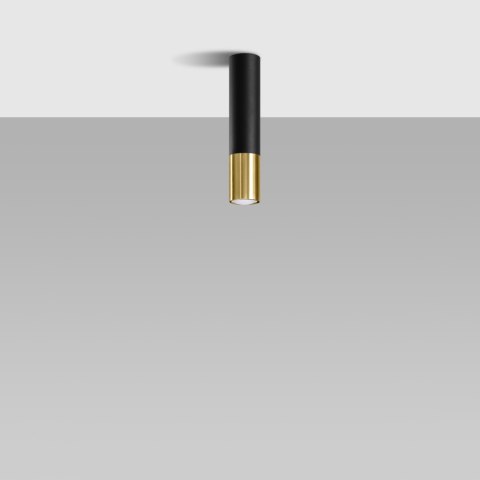 Plafon LOOPEZ czarny/złoty Plafon LOOPEZ czarny/złoty