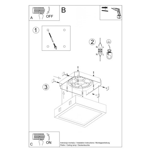 Plafon RIZA beton Plafon RIZA beton