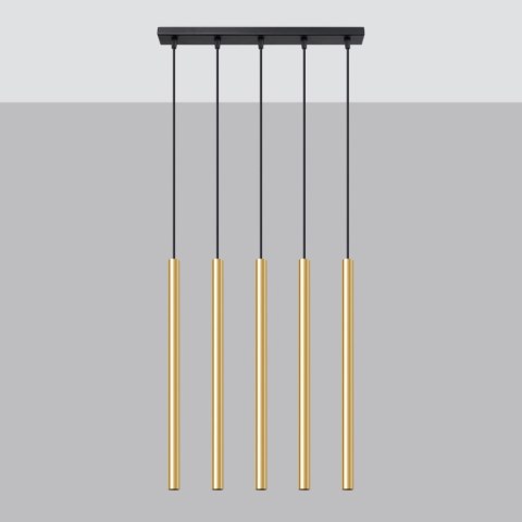 Lampa Wisząca PASTELO 5L złoty połysk Lampa Wisząca PASTELO 5L złoty połysk