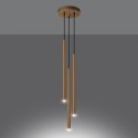 Lampa wisząca PASTELO 3P złota