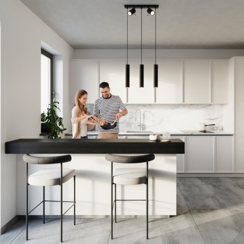 Lampa wisząca RING 3 czarny Lampa wisząca RING 3 czarny