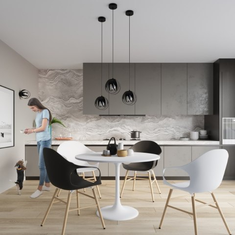 Lampa wisząca TULOS 3L czarna Lampa wisząca TULOS 3L czarna