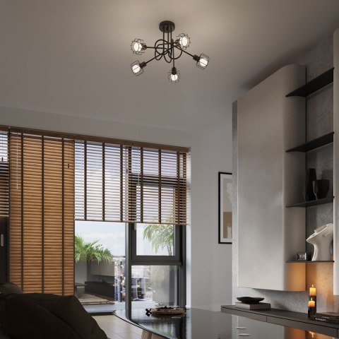 Plafon BELUCI 3 czarny Plafon BELUCI 3 czarny