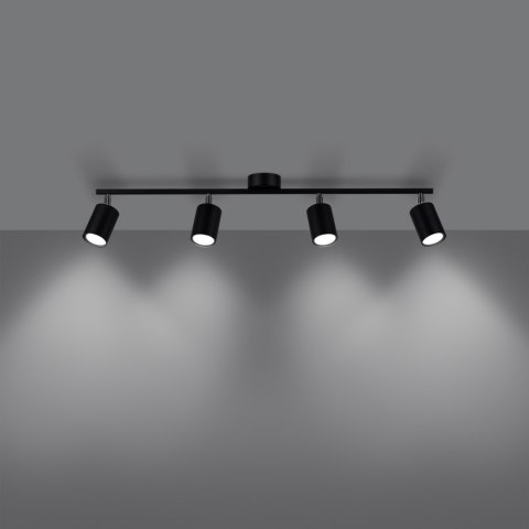 Plafon LEMMI 4L czarny Plafon LEMMI 4L czarny