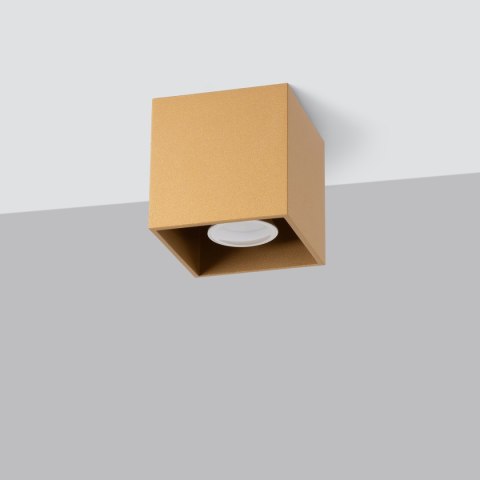 Plafon QUAD 1 złoty Plafon QUAD 1 złoty