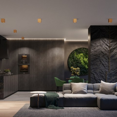 Plafon QUAD 1 złoty Plafon QUAD 1 złoty