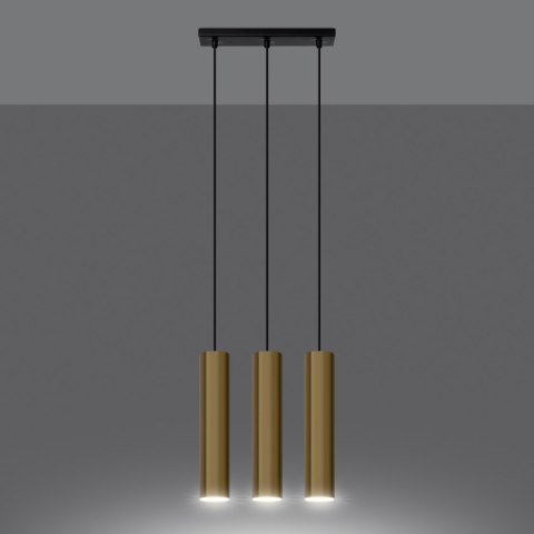 Lampa Wisząca LAGOS 3 złoty połysk Lampa Wisząca LAGOS 3 złoty połysk